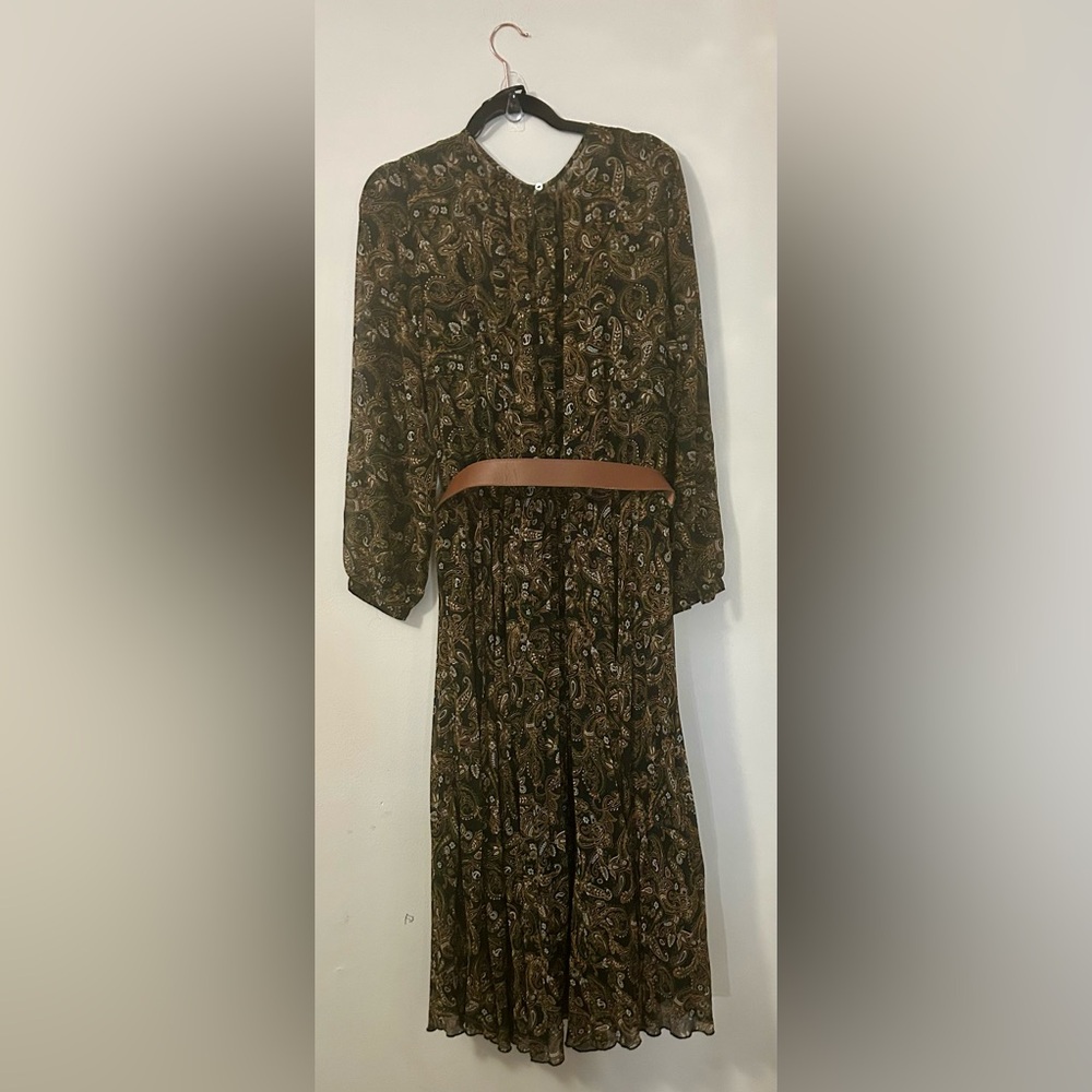 City Chic Black and Brown Paisley A-Line Skirt - Picture 10 of 10